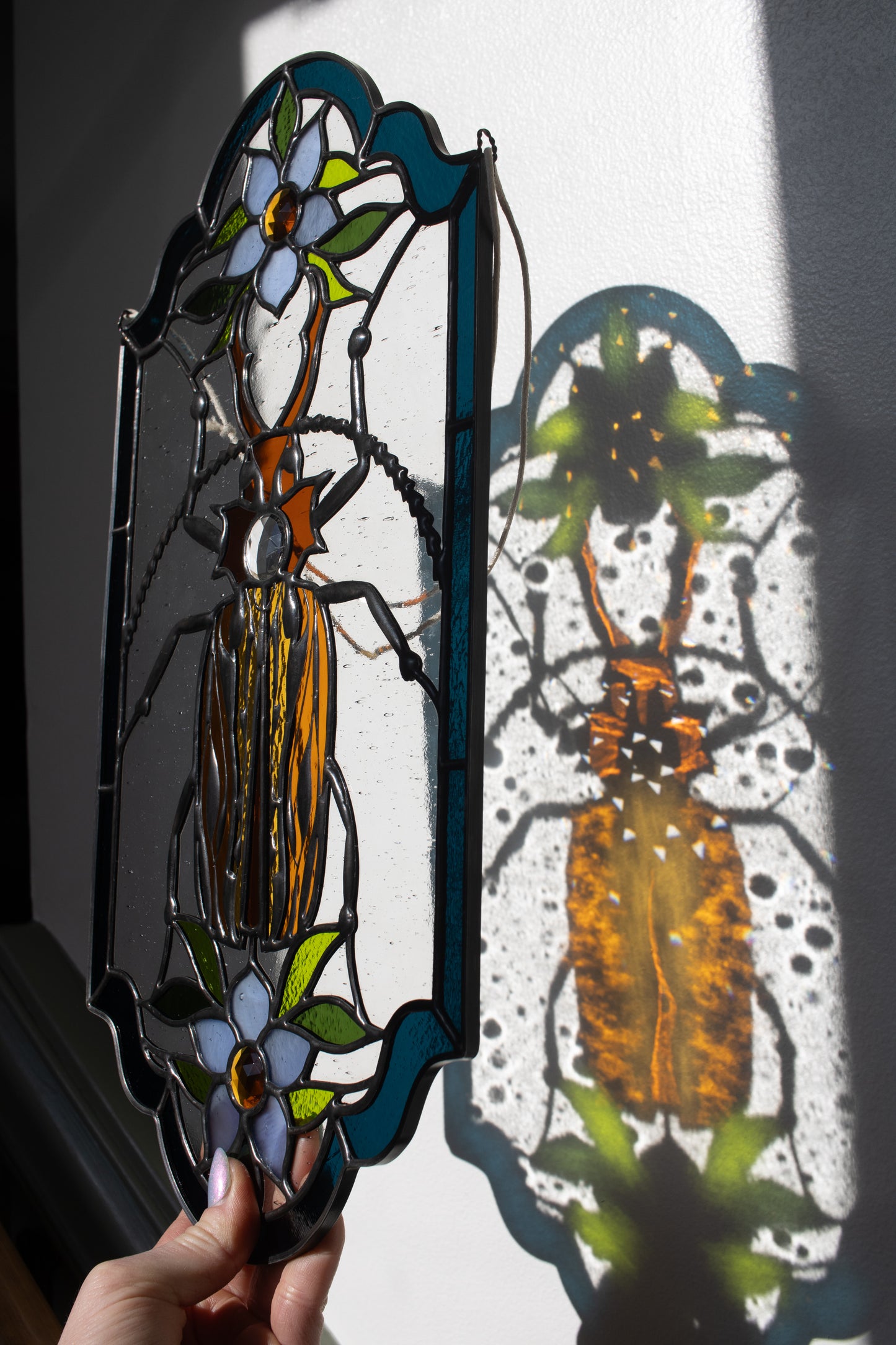 Macrodontia Beetle Suncatcher