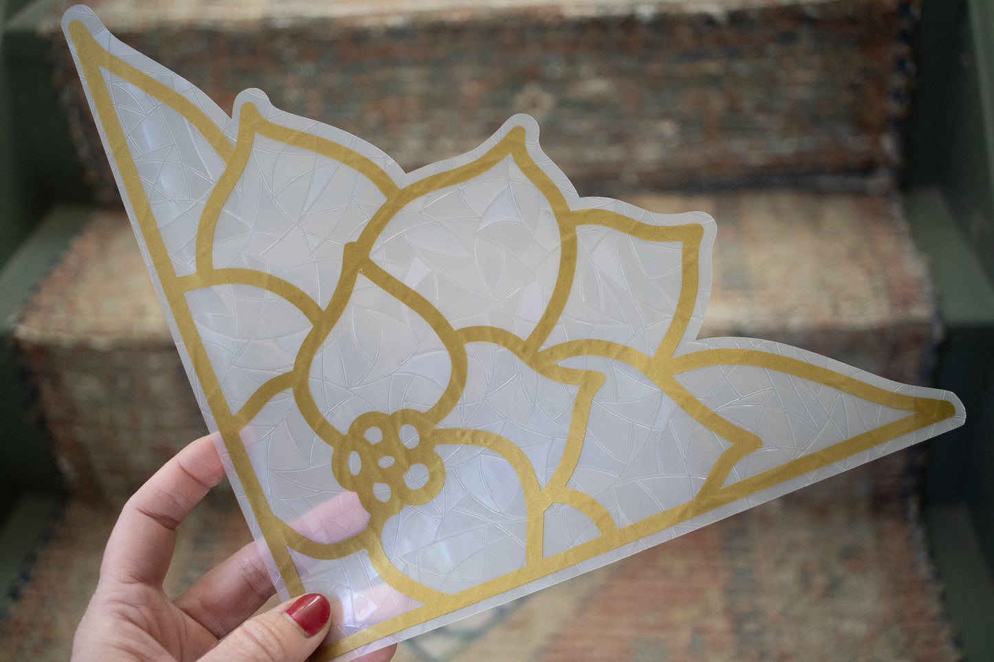Poinsettia Window Cling