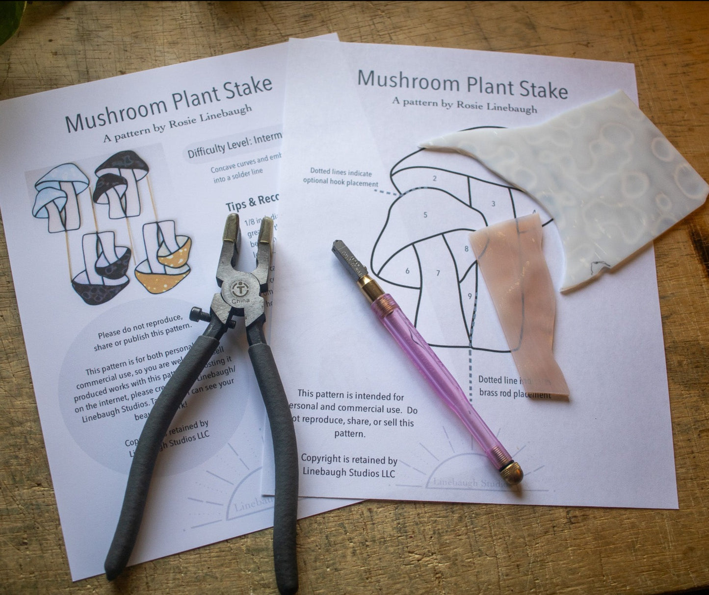 Pattern - Mushroom Plant Stake