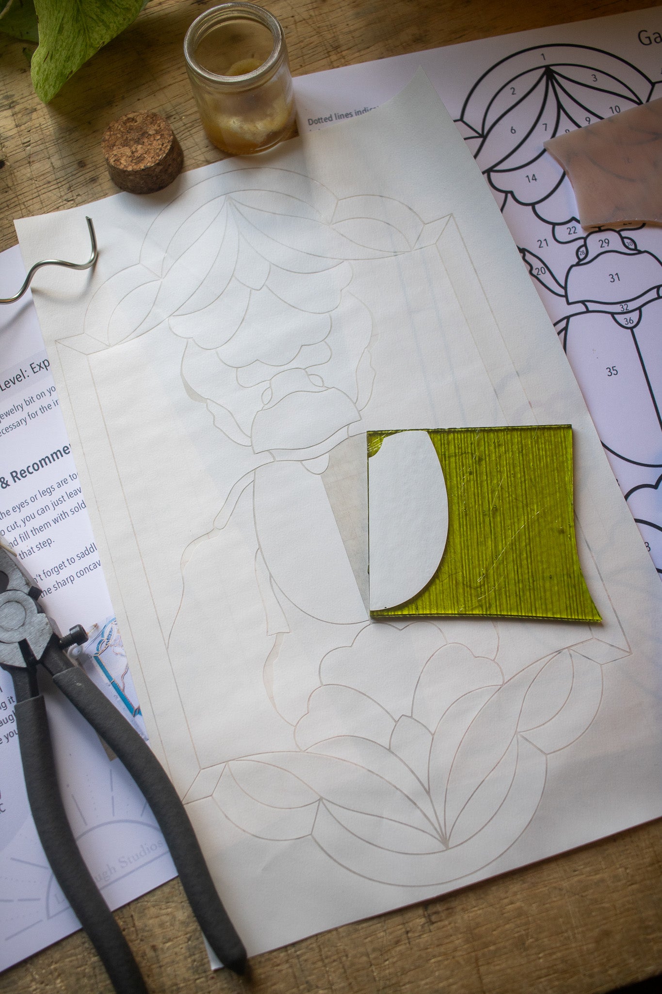 Pattern - Garden Scarab Panel