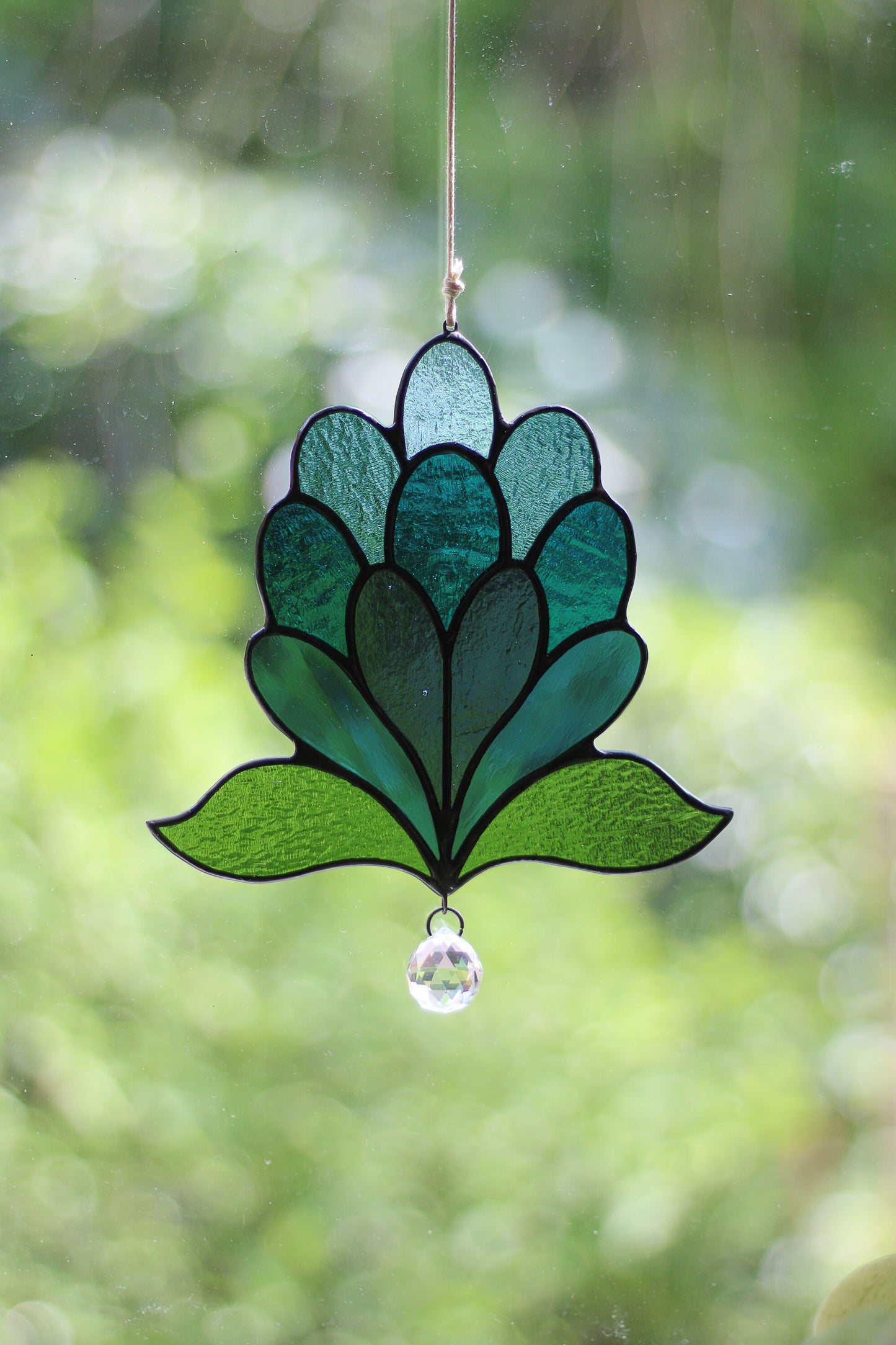 Blue Bubble Flower Sun Catcher