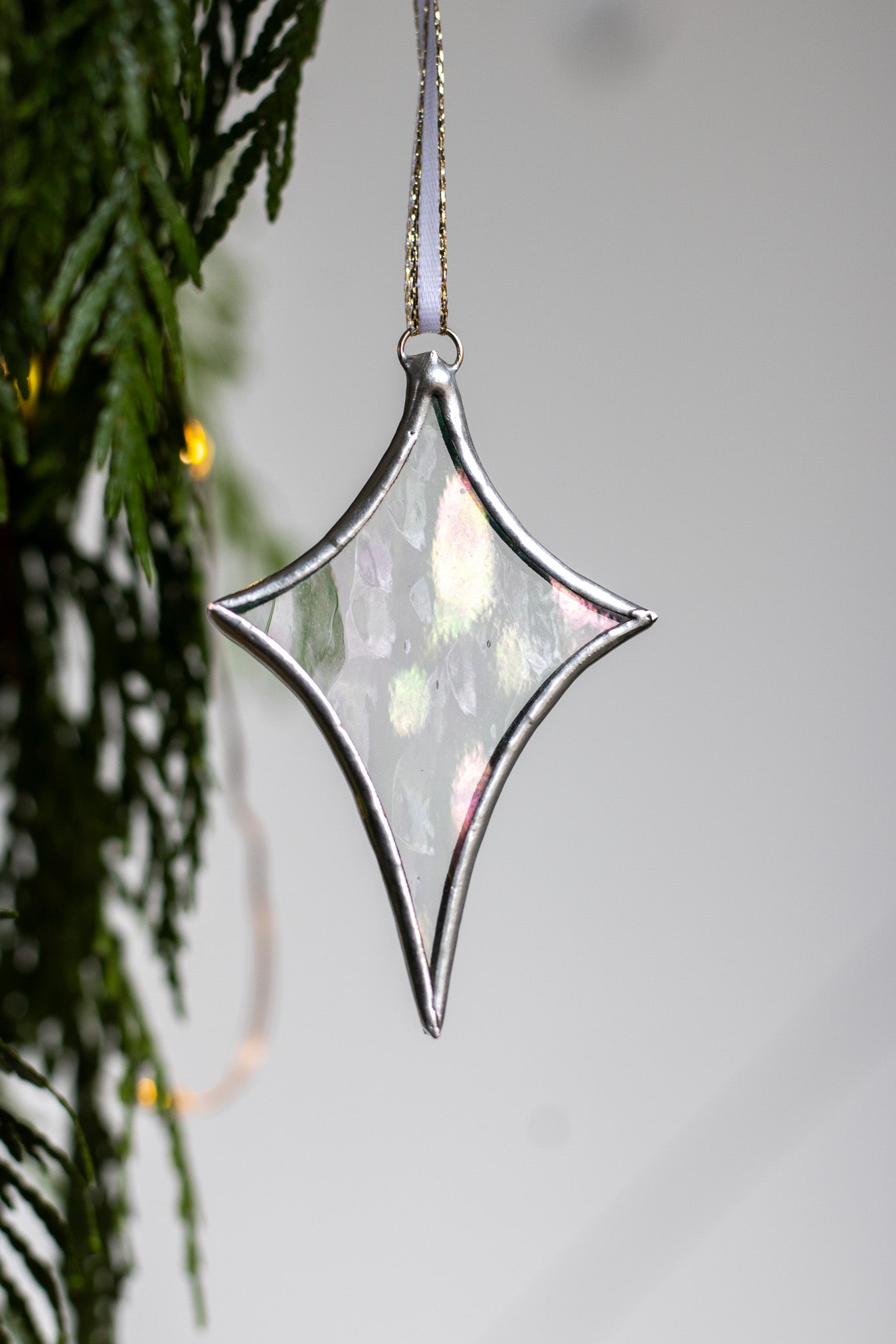 Star Stained Glass Ornament
