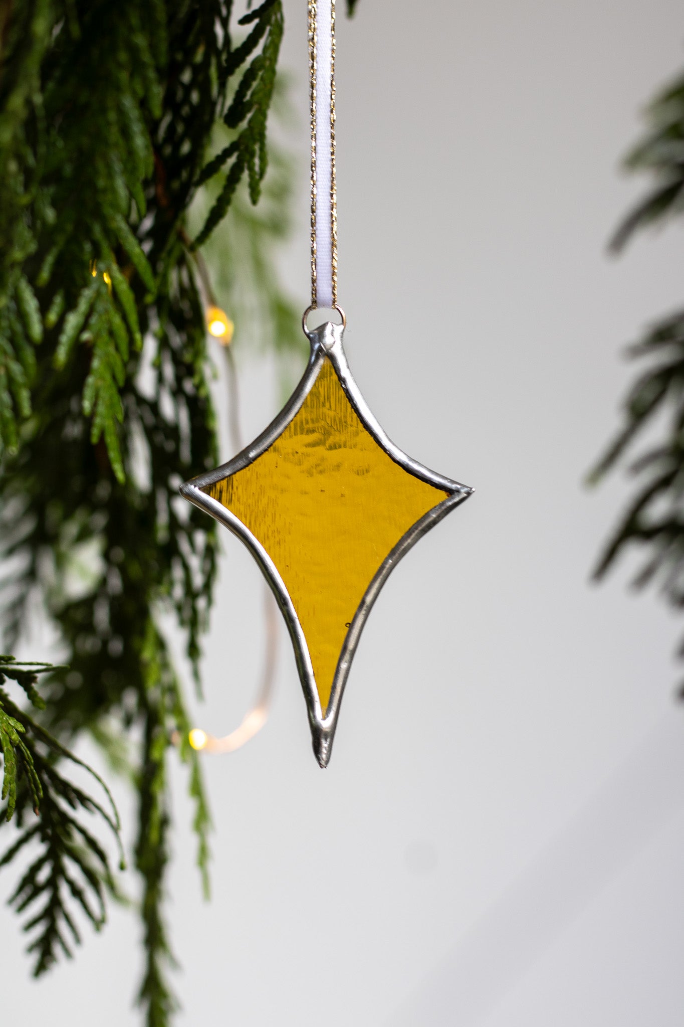 Star Stained Glass Ornament