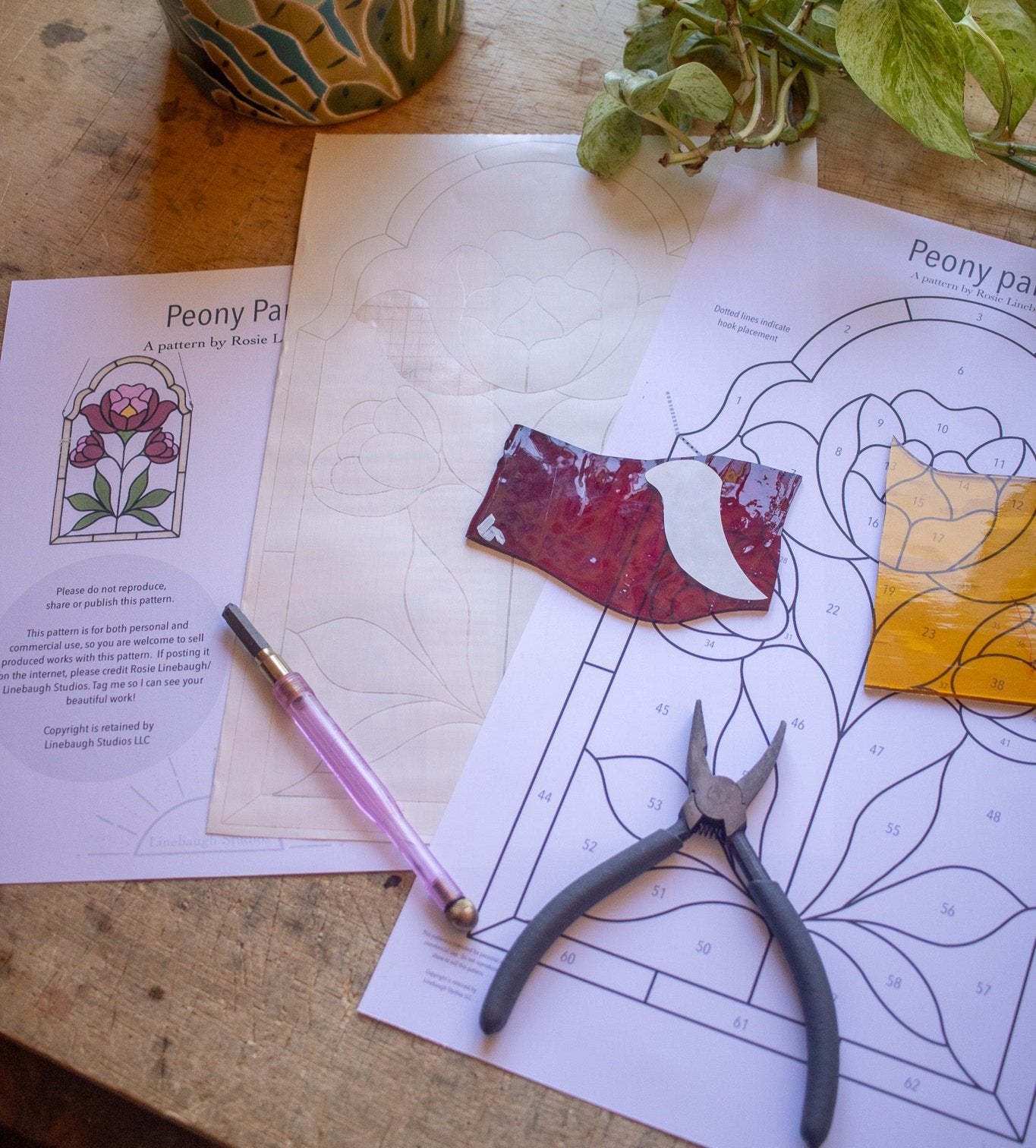Pattern - Peony Panel