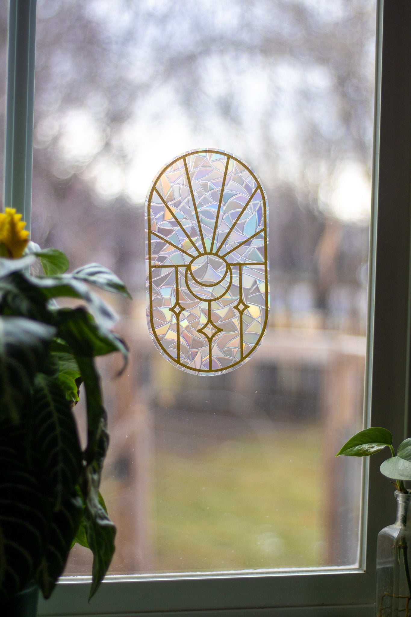 Mini Sun Moon Window Cling