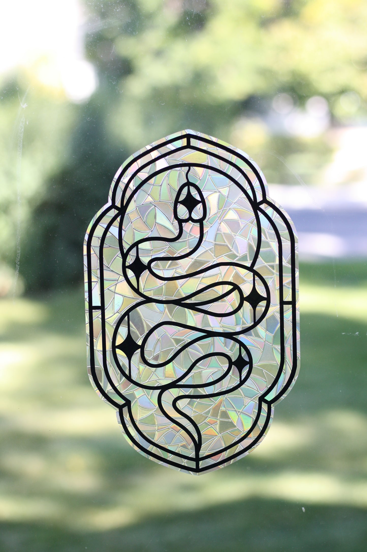 Moon Snake Window Cling