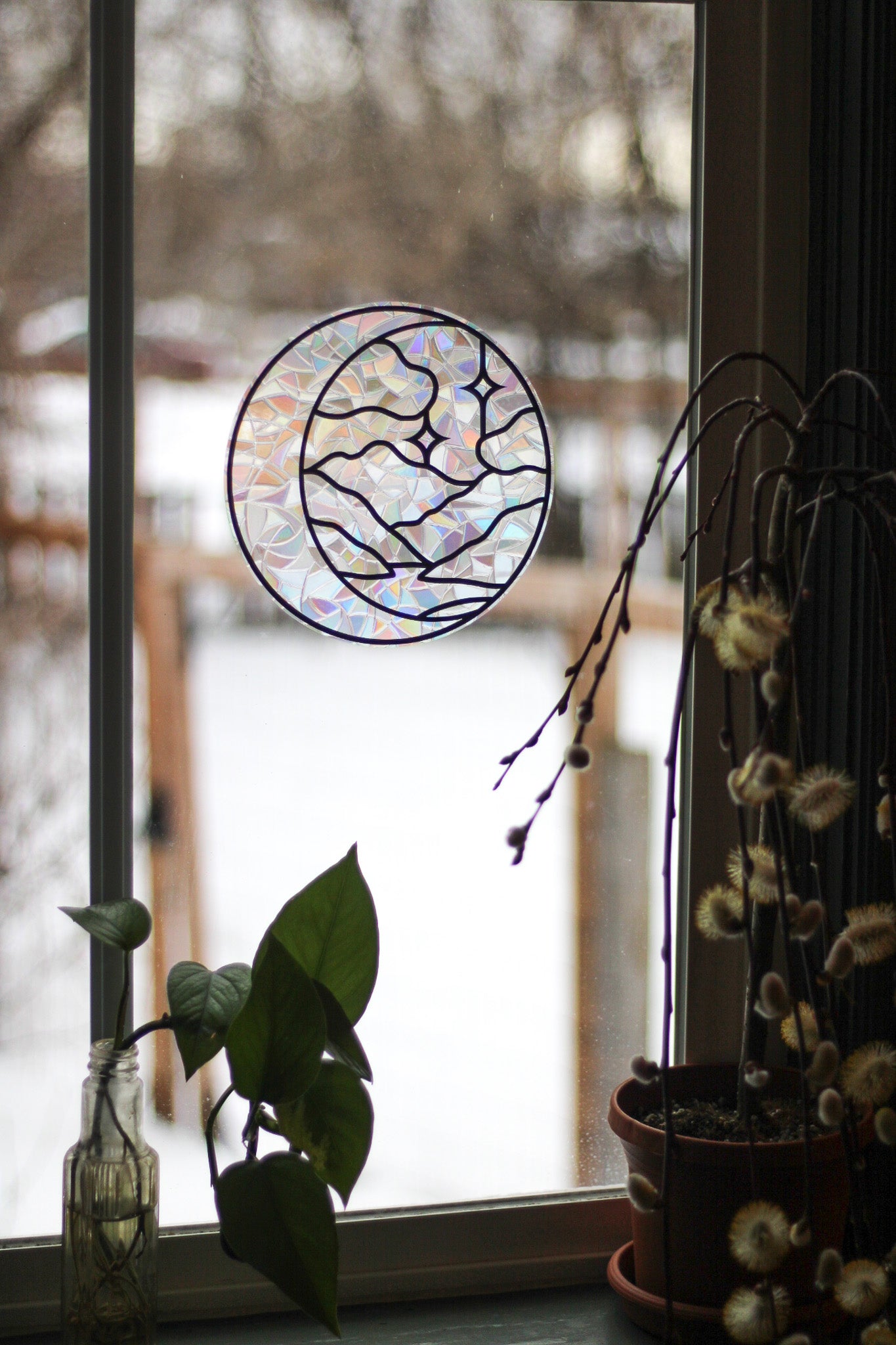 Moonscape Window Cling