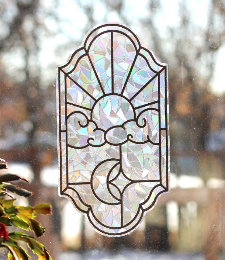Sun Moon Window Cling