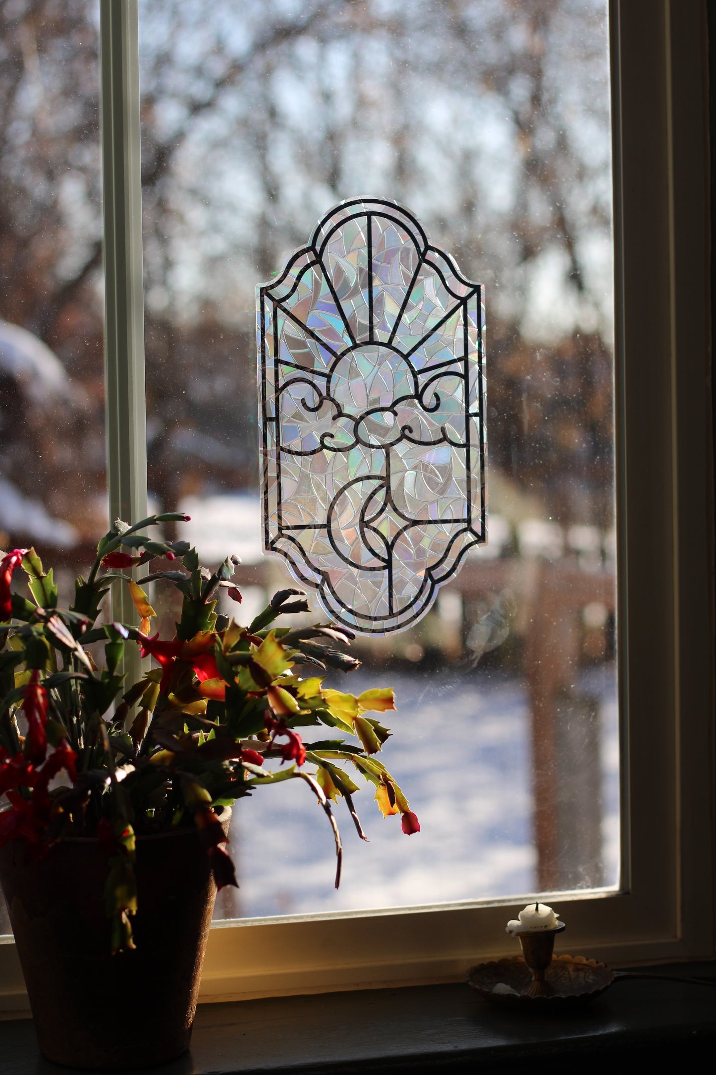 Sun Moon Window Cling