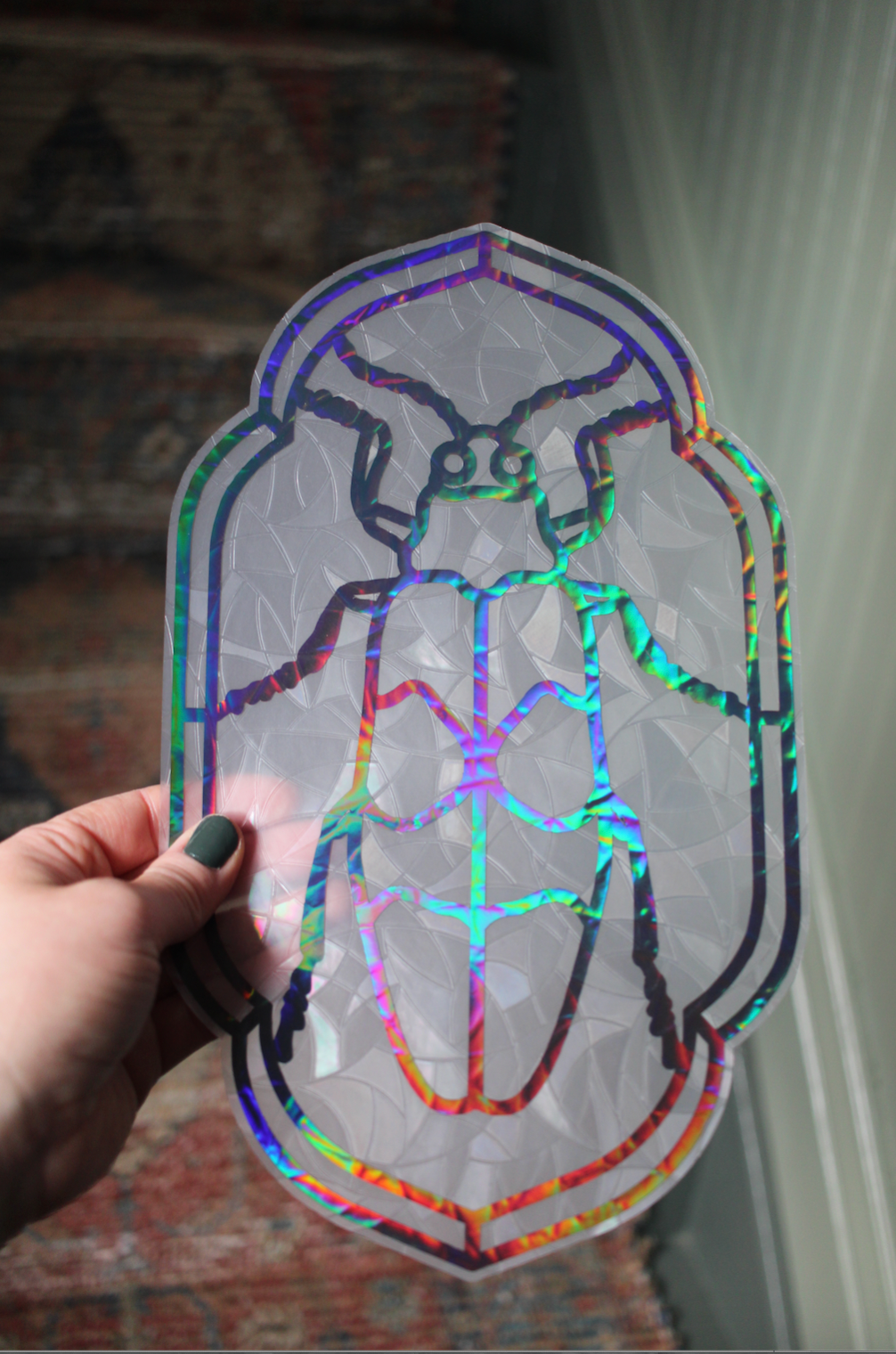 Jewel Beetle Window Cling