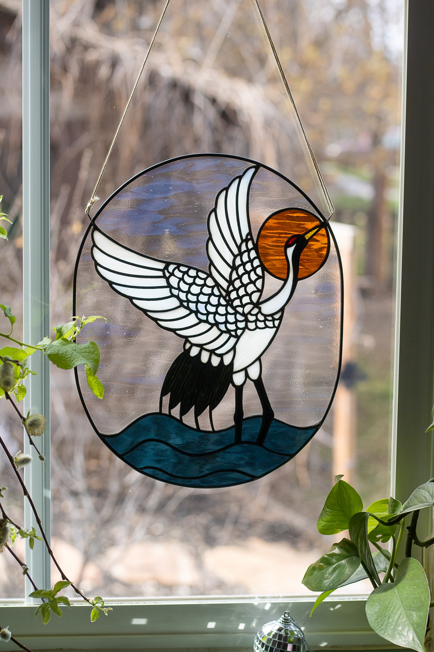 Crane Suncatcher
