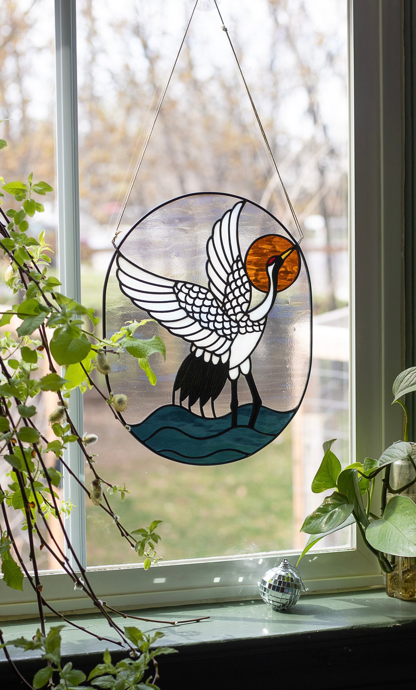 Crane Suncatcher