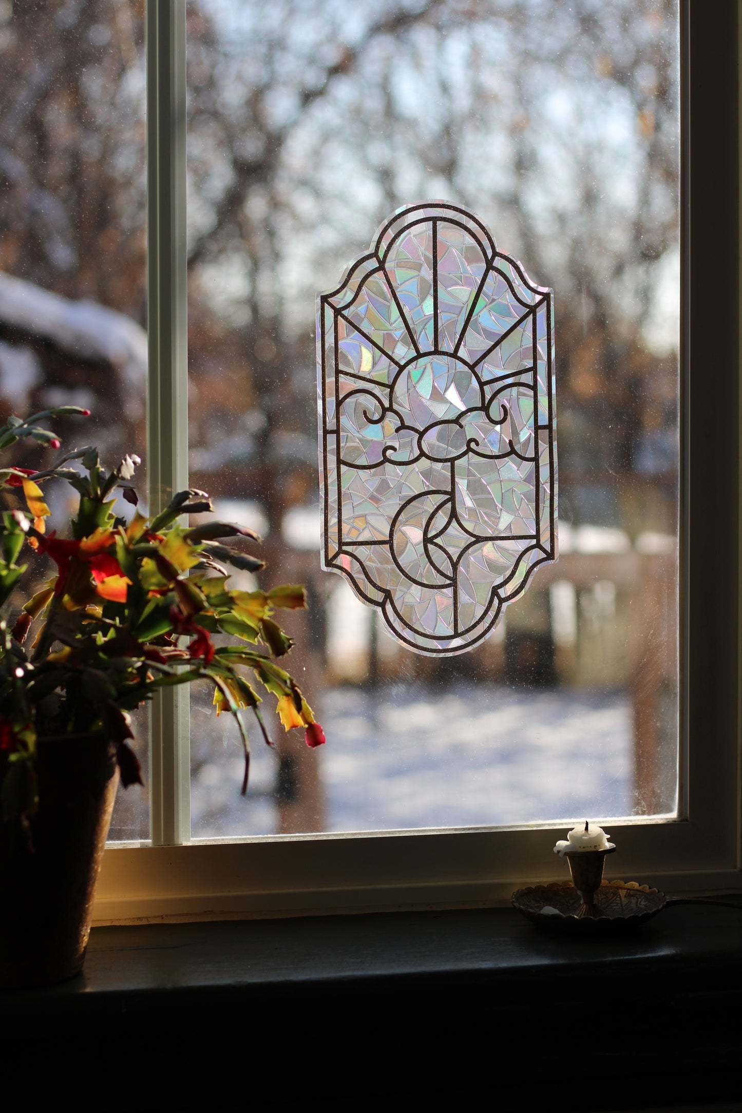 Sun Moon Window Cling