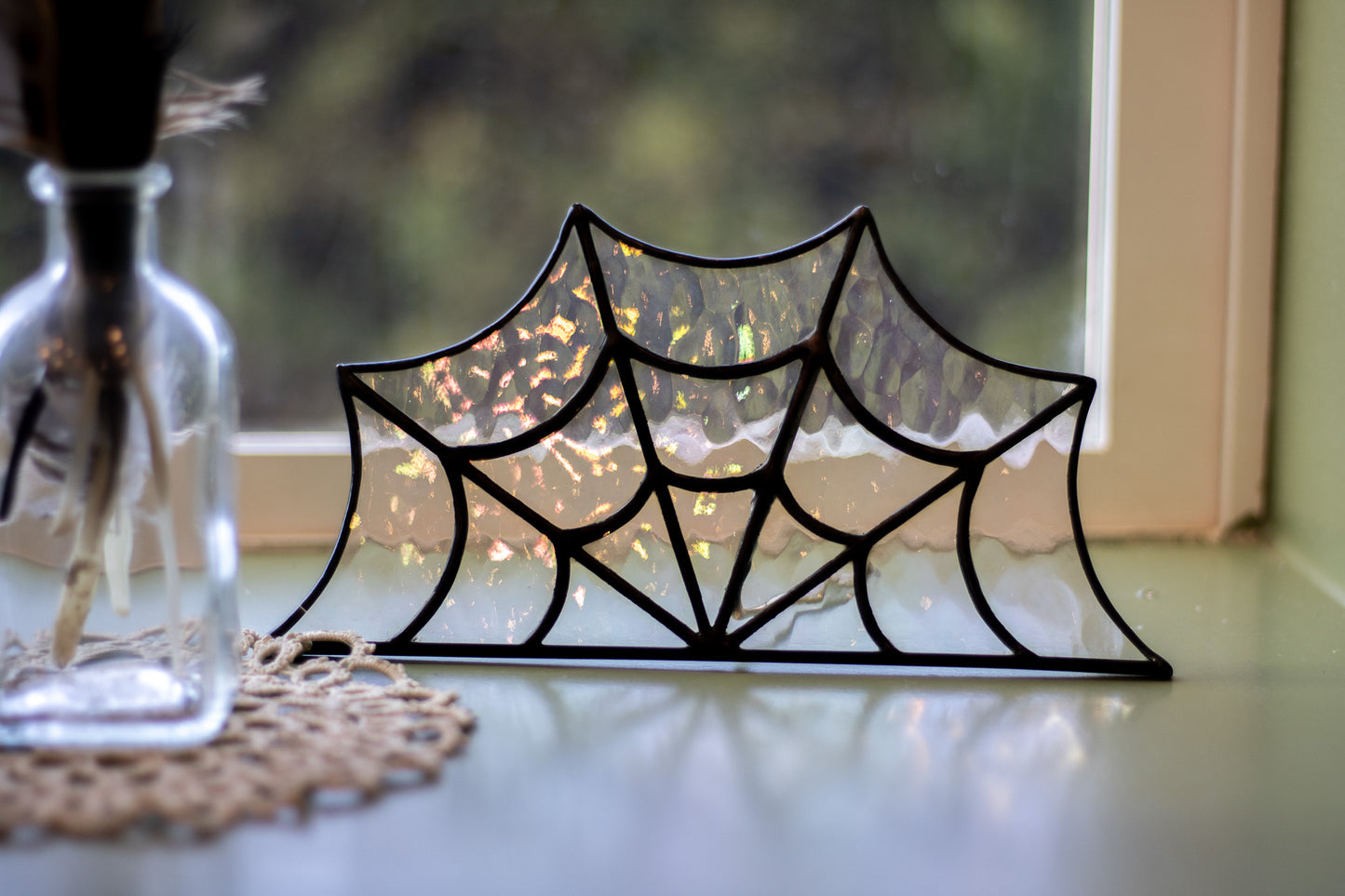 Free Standing Spider Web Suncatcher