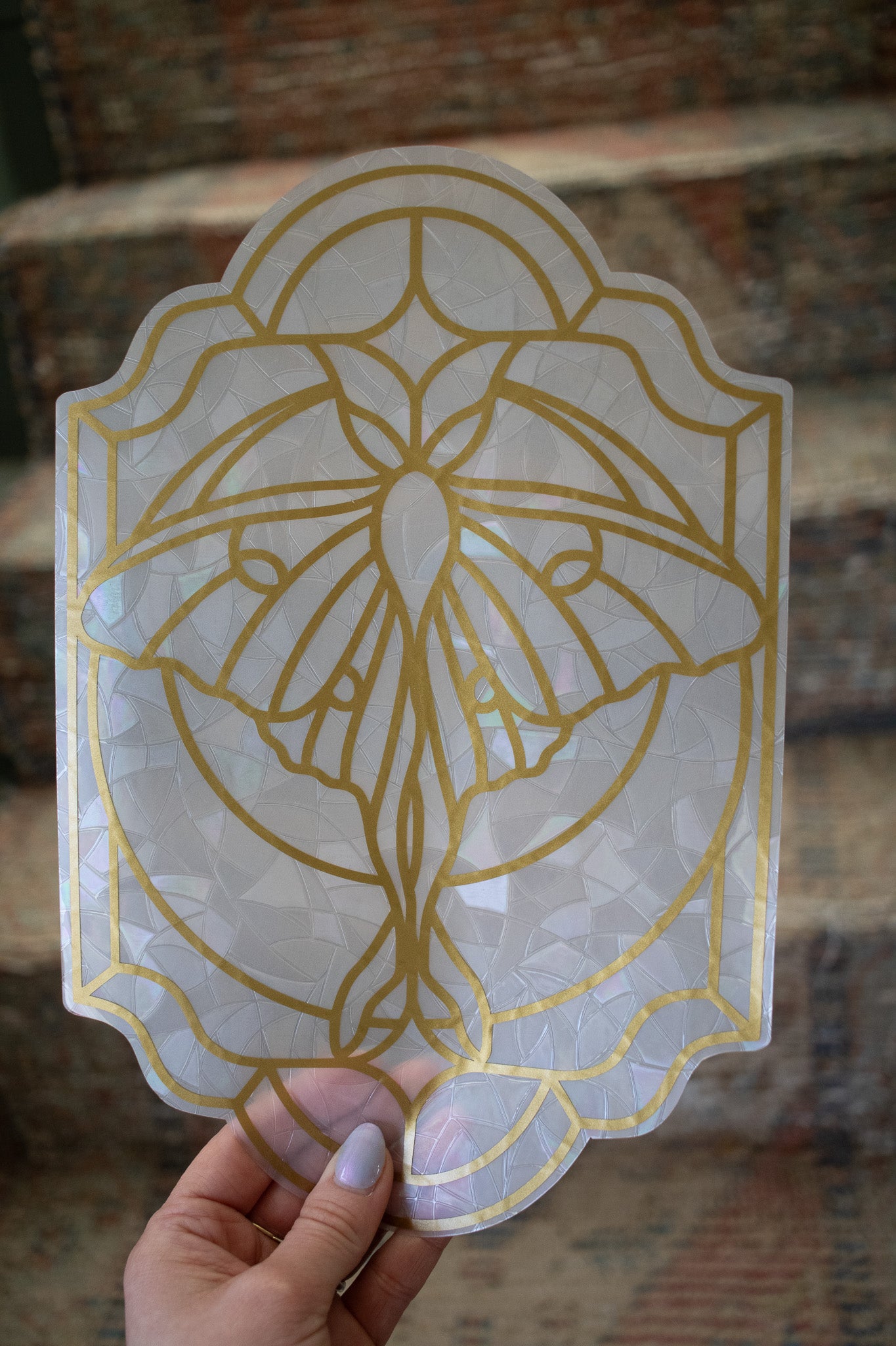 Luna Moth Window Cling