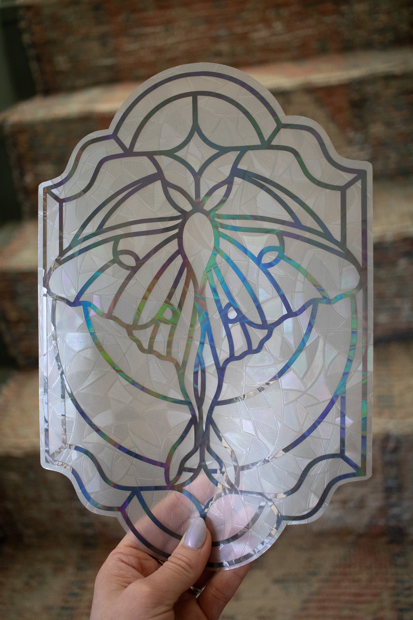 Luna Moth Window Cling