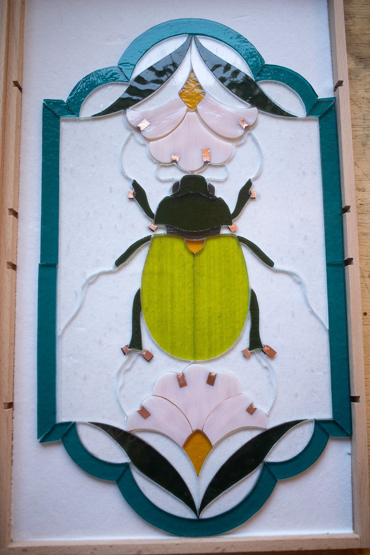 Scarab Grub Raster Patterns Pattern - Garden Scarab Panel – Linebaugh Studios