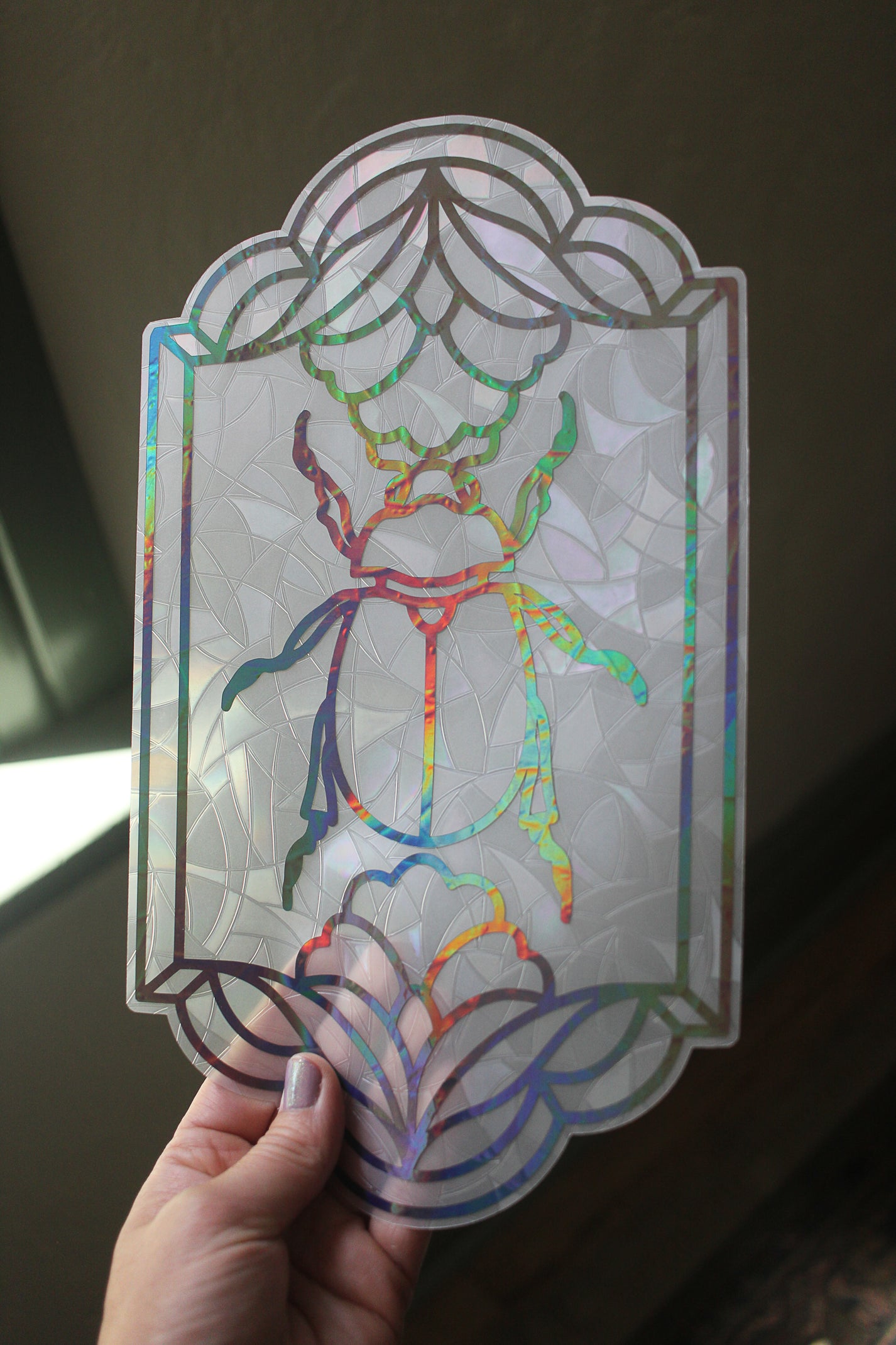 Scarab Beetle Window Cling – Linebaugh Studios