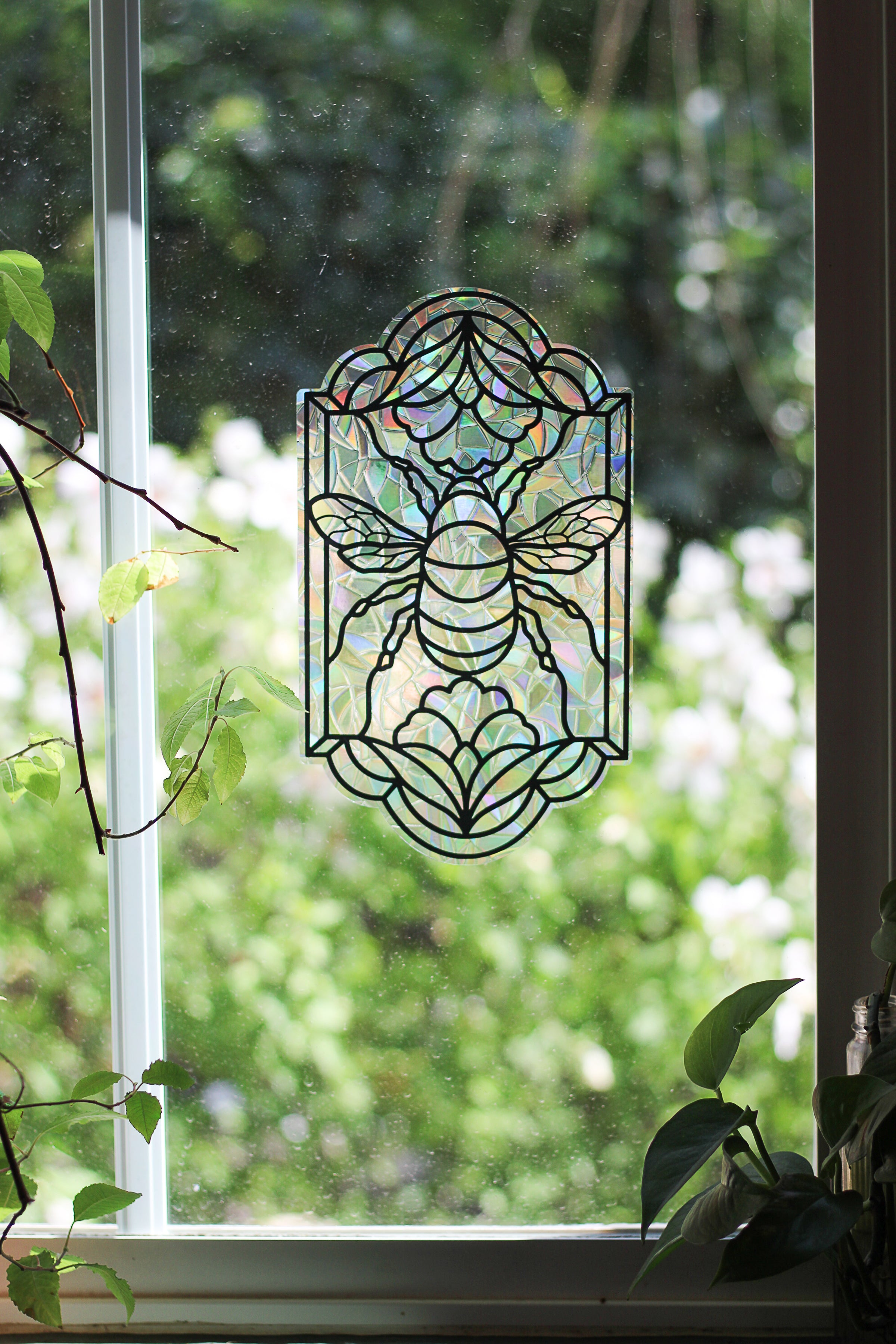Large Bumble Bee Window Cling – Linebaugh Studios