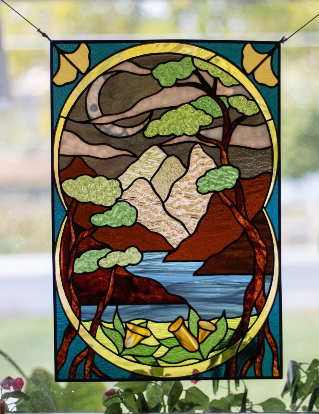 Art Nouveau Landscape Panel