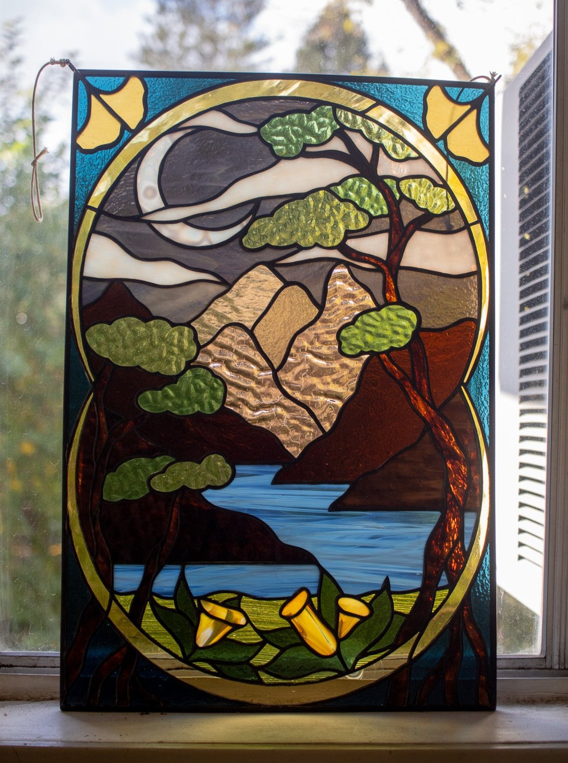 Art Nouveau Landscape Panel