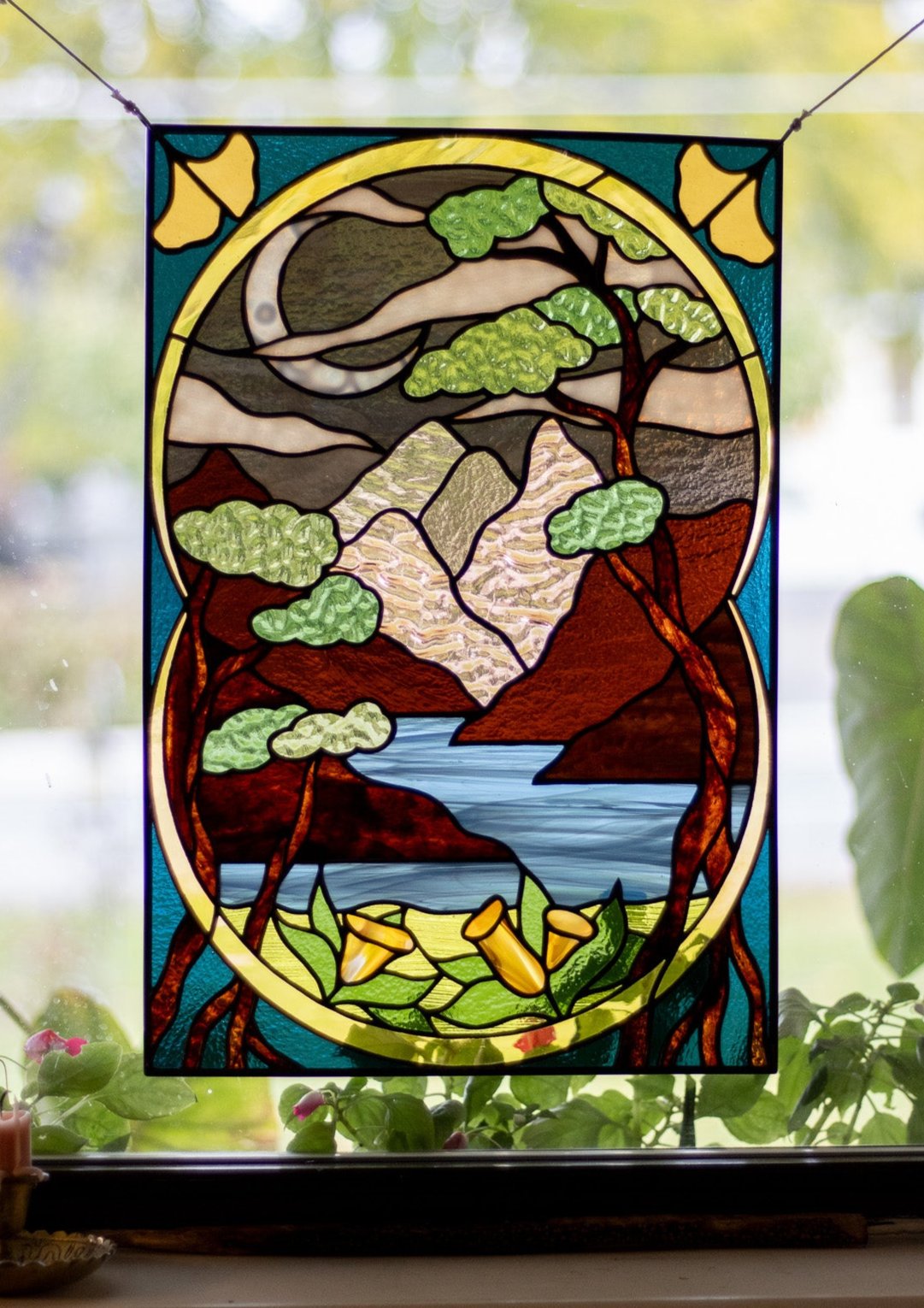 Art Nouveau Landscape Panel