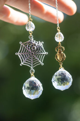 Rainbow Maker Crystal Drops (Webs and beetles)