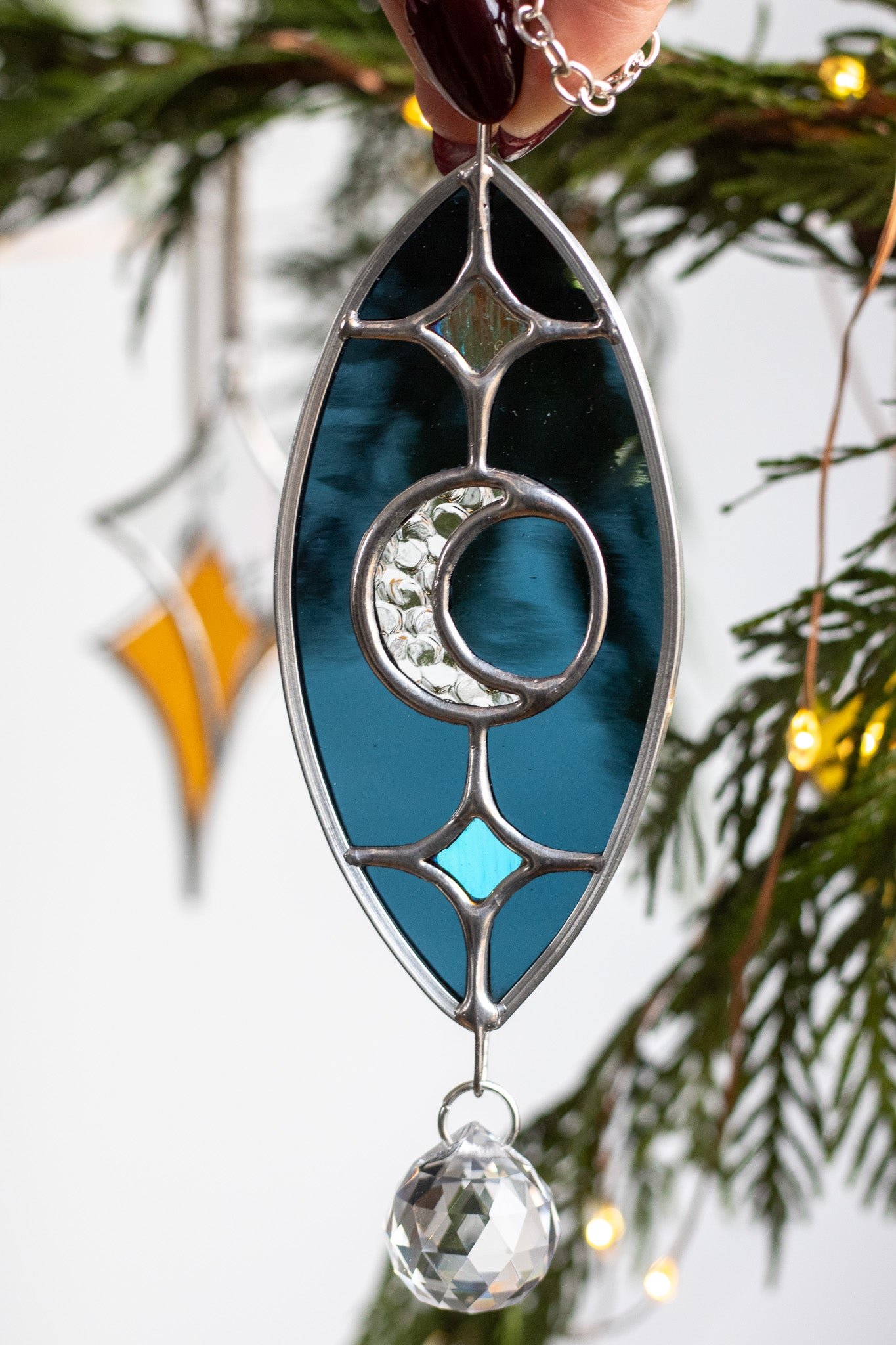 Moon and Star Ornament