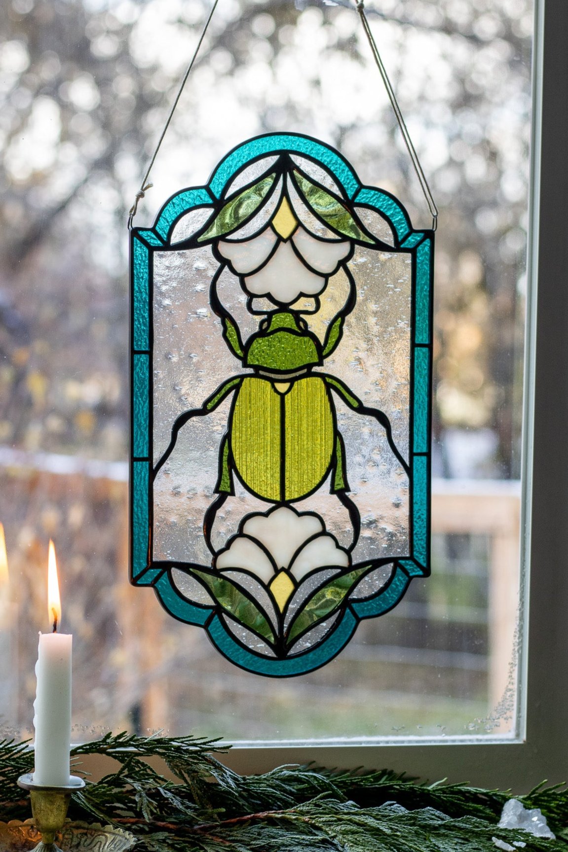 Scarab Beetle Suncatcher