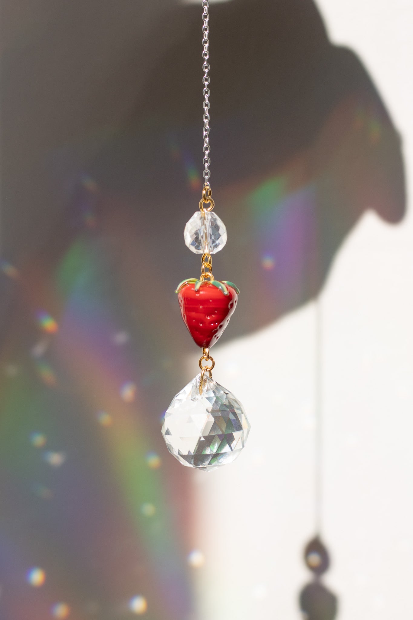 Rainbow Maker Crystal Drops (strawberry, mushroom, web, jade, amethyst)