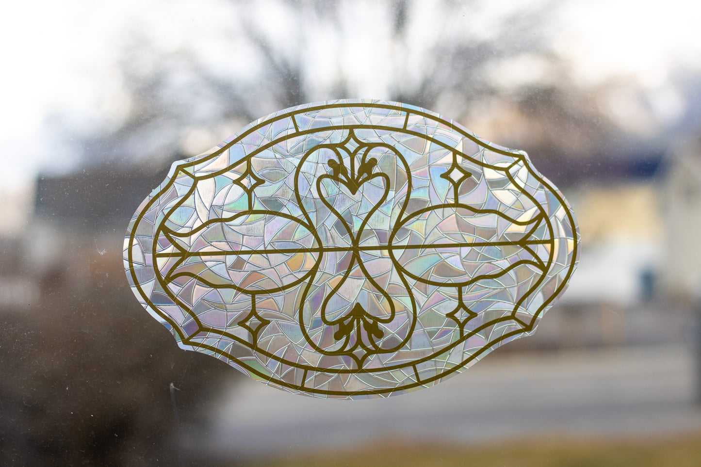 Two Swans Window Cling
