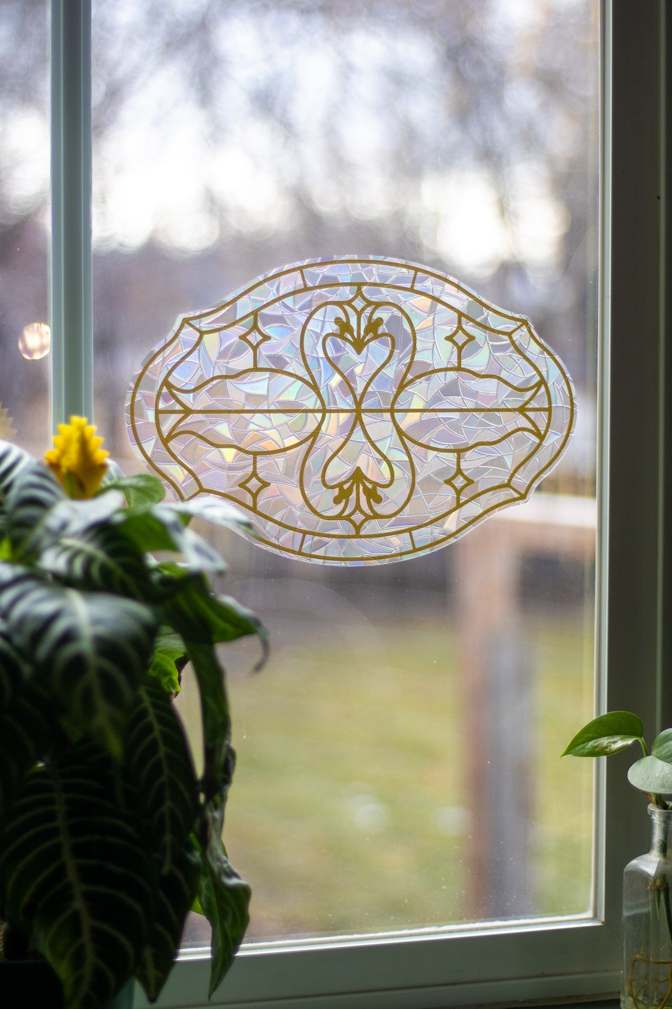 Two Swans Window Cling