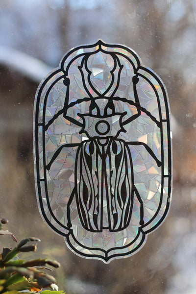 Macrodontia Beetle Window Cling