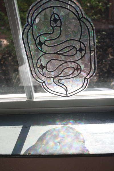 Moon Snake Window Cling