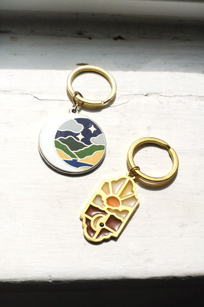 Moonscape Keychain