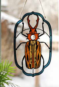 Macrodontia Beetle Suncatcher